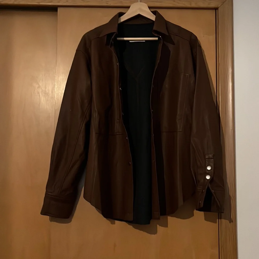 Free People Easy Rider Vegan shirt jacket - Picture 2 of 2